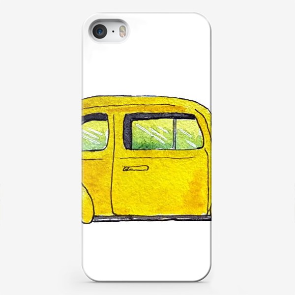 Чехол iPhone «Желтая машина Фольксваген »