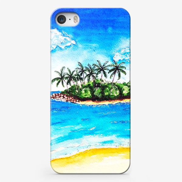 Чехол iPhone «Остров с пальмами »