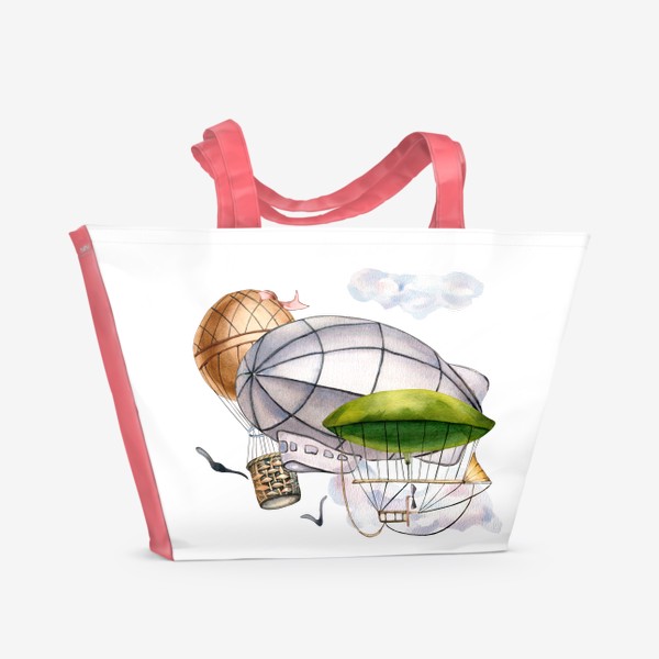 Пляжная сумка «Ретро авиа»