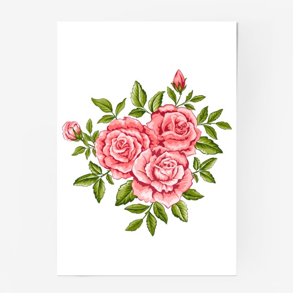 Постер «Букет роз»