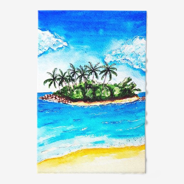 Полотенце «Остров с пальмами »