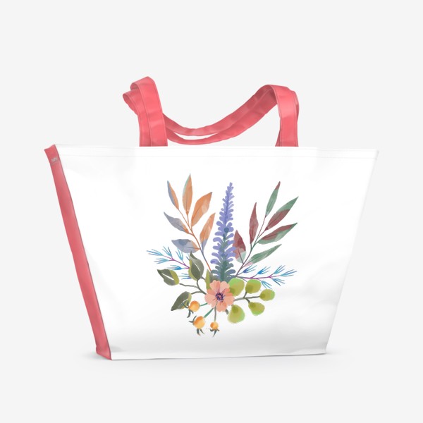Пляжная сумка «Цветочная композиция 2»