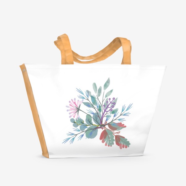 Пляжная сумка «Цветочная композиция3»