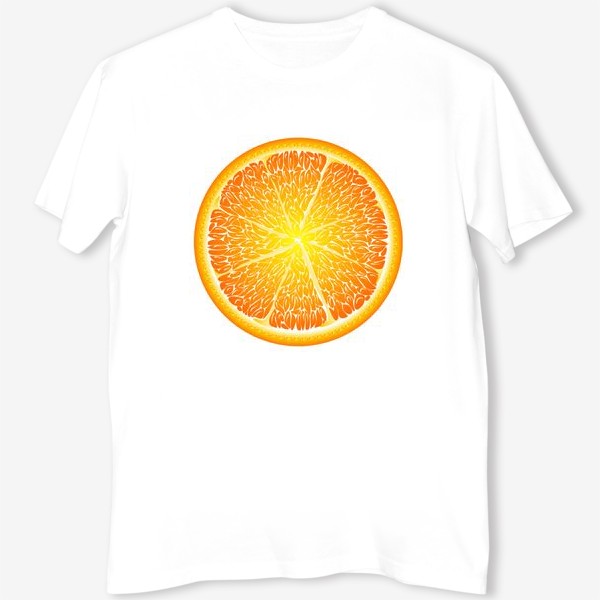 Футболка «Сочный апельсин в разрезе»