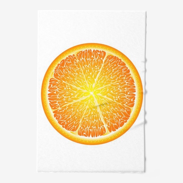 Полотенце «Сочный апельсин в разрезе»