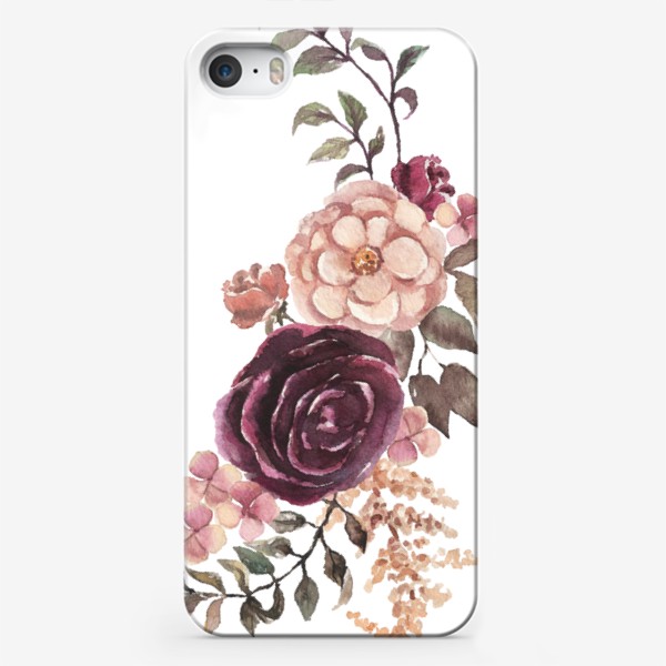 Чехол iPhone «Акварель цветы»