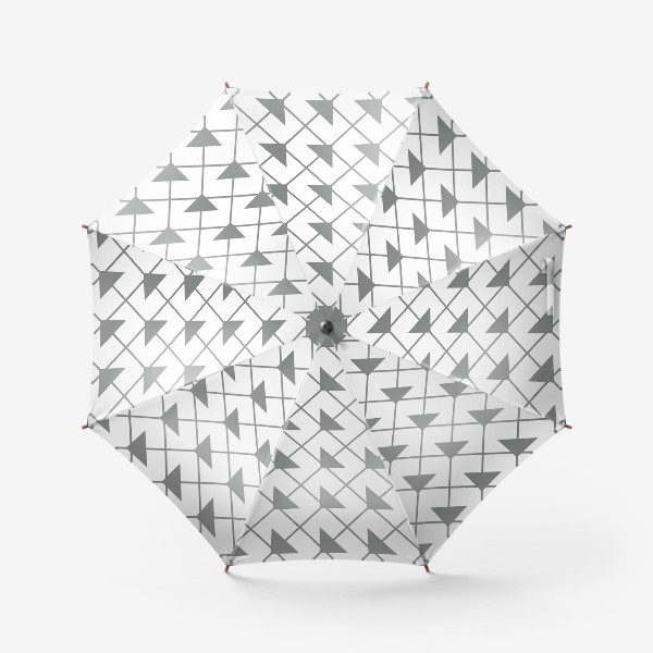 Зонт «Серые ромбы на белом поле»