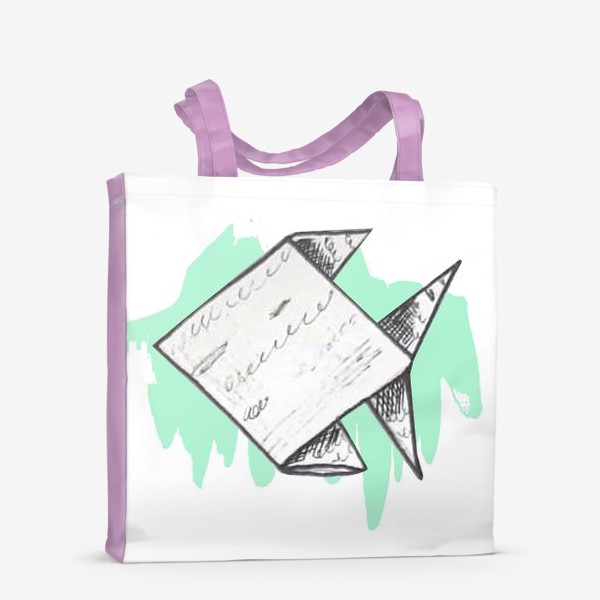 Сумка-шоппер «Оригами рыбка»