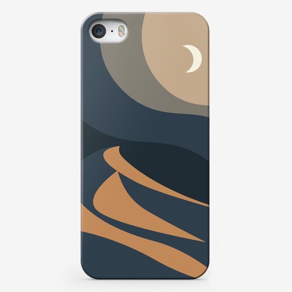 Чехол iPhone «Барханы в лунном свете. Месяц»