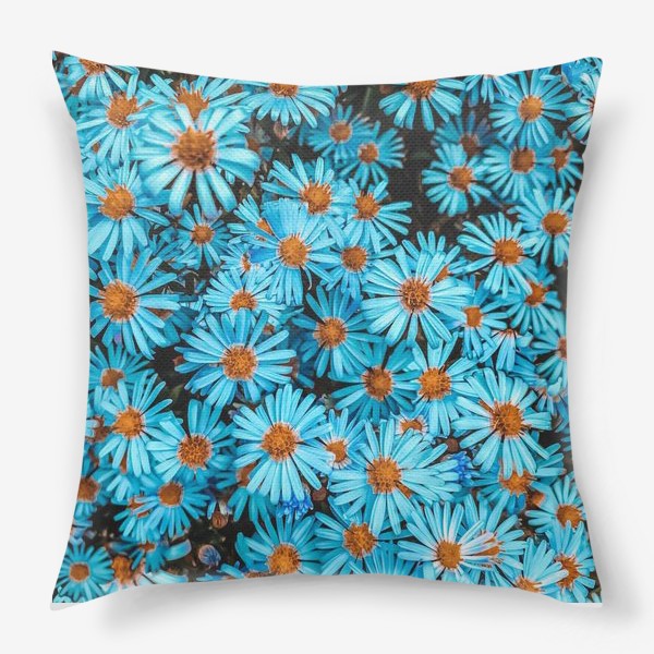 Подушка «Синие цветы»