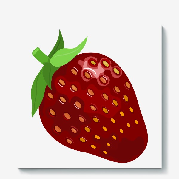 Холст «Красная ягода клубники»