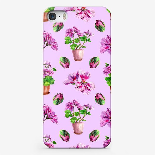 Чехол iPhone «Розовая Герань»