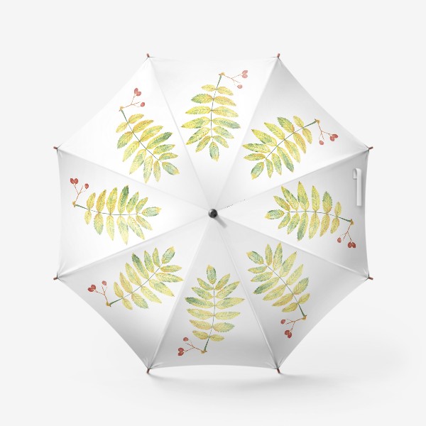Зонт «Осенний лист рябины»