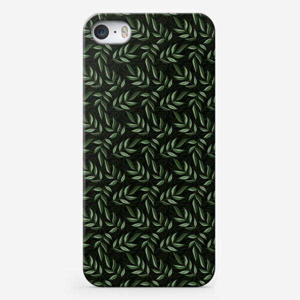 Чехол iPhone «Зеленые листья»