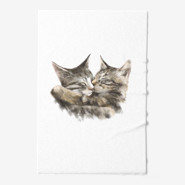 Полотенце «Коты обнимаются»