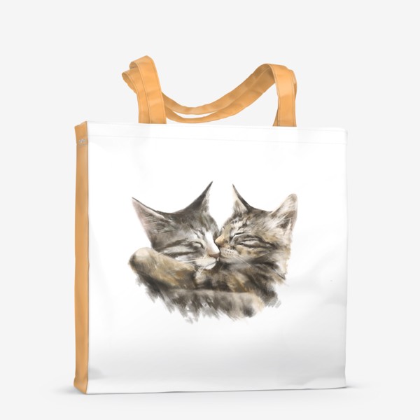 Сумка-шоппер «Коты обнимаются»