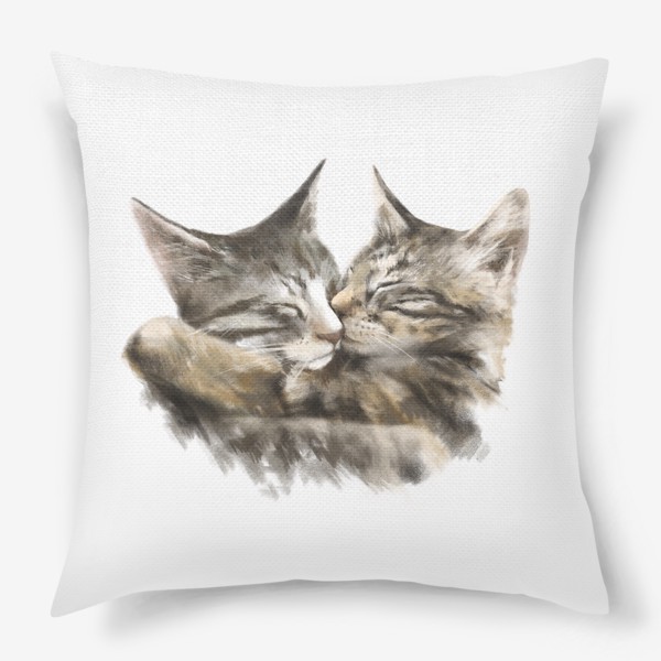 Подушка «Коты обнимаются»