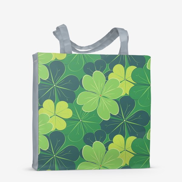 Сумка-шоппер «Зеленый клевер»