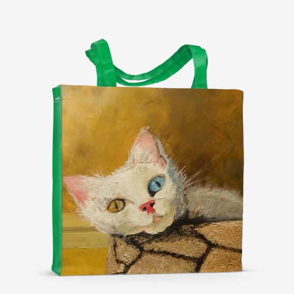 Сумка-шоппер «Кошка с разными глазами»