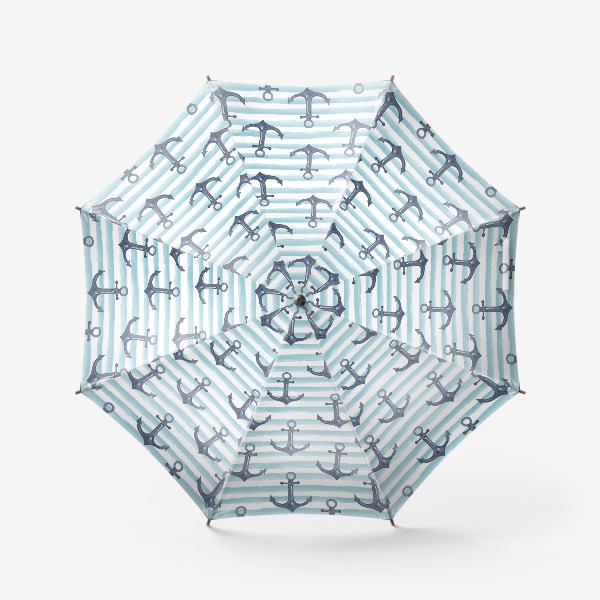 Зонт «Якорь акварель. морячек»
