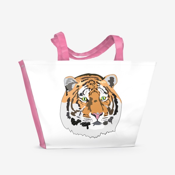 Пляжная сумка «Голова тигра»