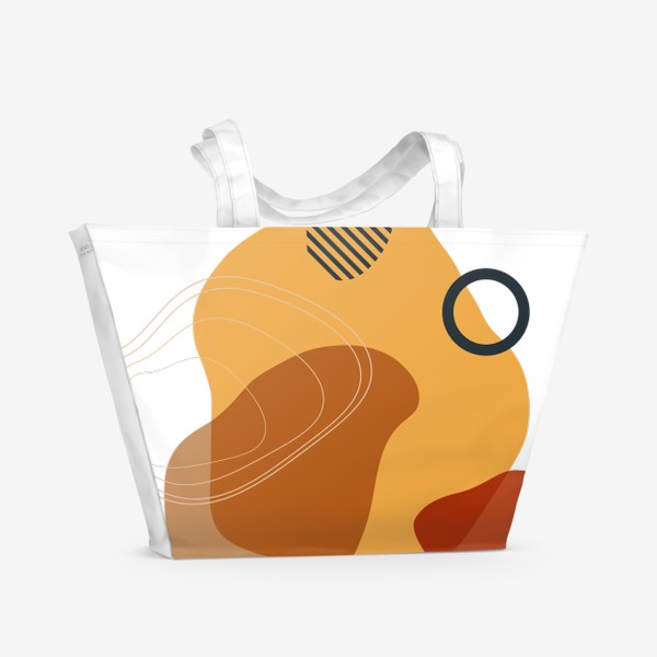 Пляжная сумка &laquo;Абстракция геометрические фигуры&raquo;
