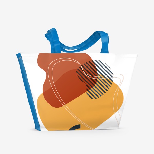 Пляжная сумка &laquo;Абстракция геометрические фигуры&raquo;
