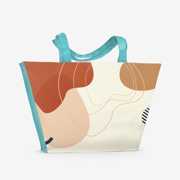 Пляжная сумка «Абстракция геометрические фигуры»