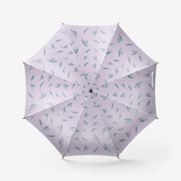 Зонт «Принт с растениями»