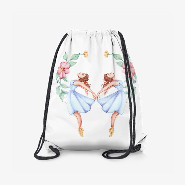 Рюкзак «Балерины, цветы, нежность»