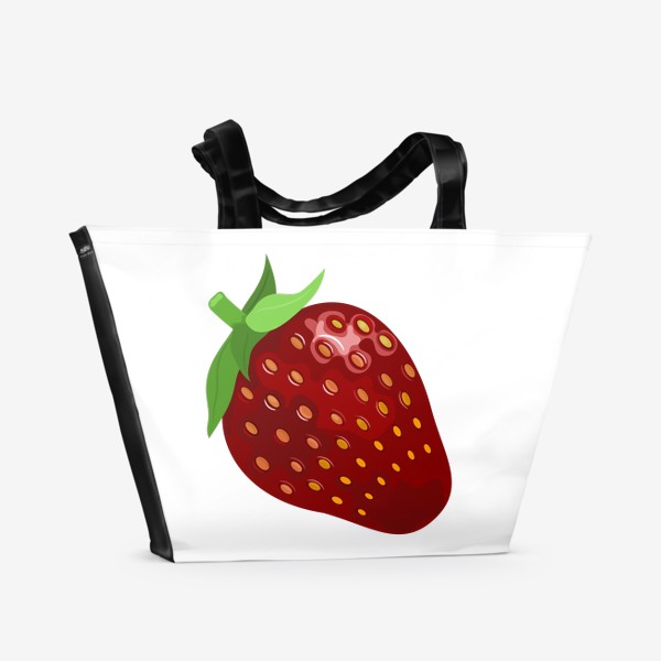 Пляжная сумка «Красная ягода клубники»