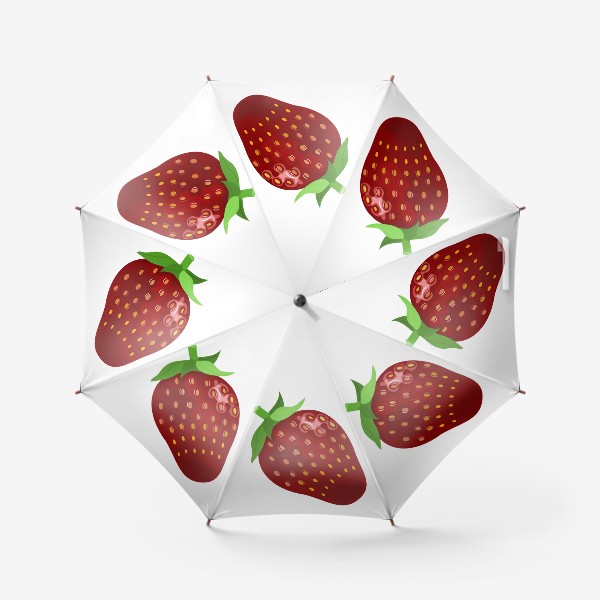Зонт «Красная ягода клубники»