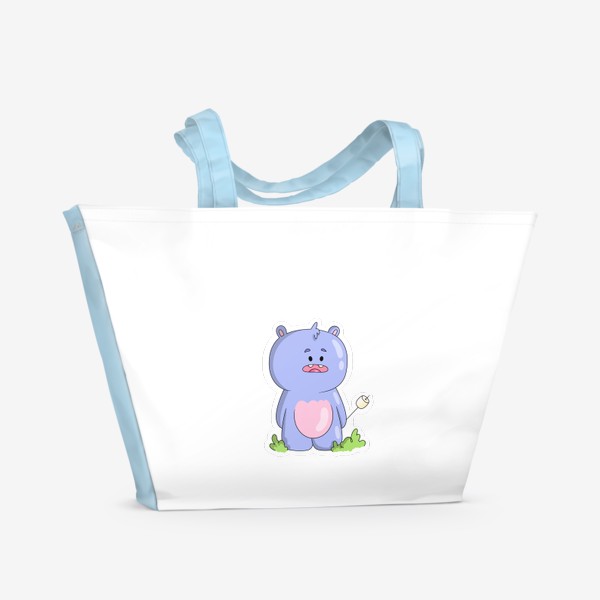 Пляжная сумка «Little Purple Bear »