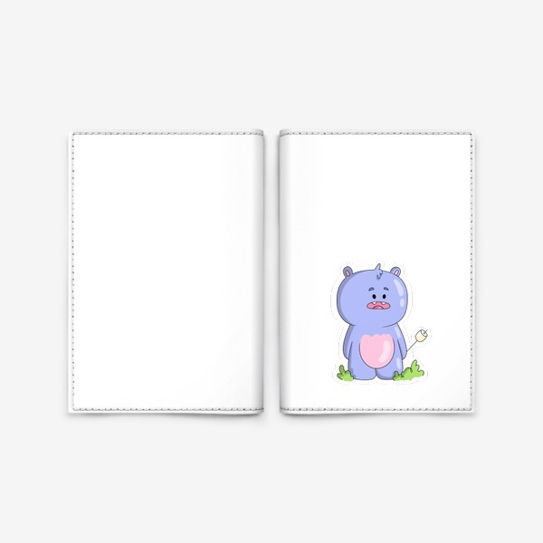 Обложка для паспорта «Little Purple Bear »