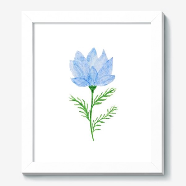 Картина «Голубой прозрачный цветок»