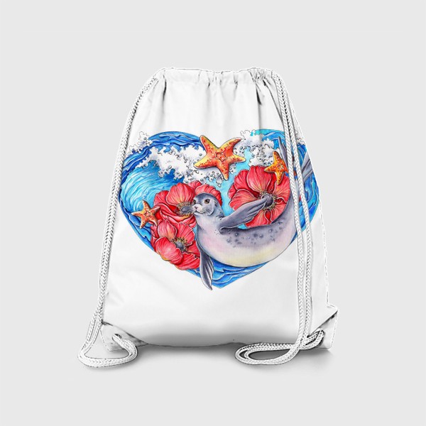 Рюкзак «Цветущие жители морские»