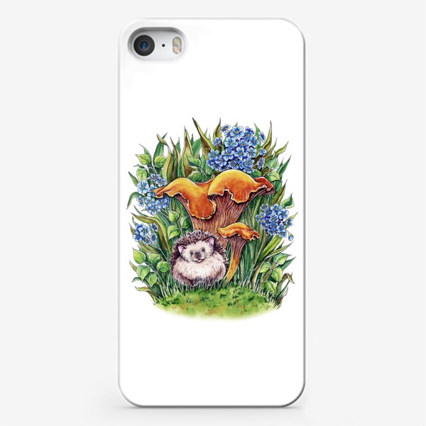 Чехол iPhone «Ёжик, лесной житель»
