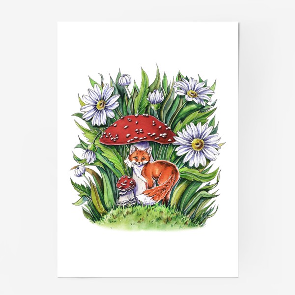 Постер «Лисичка, лесная жительница»