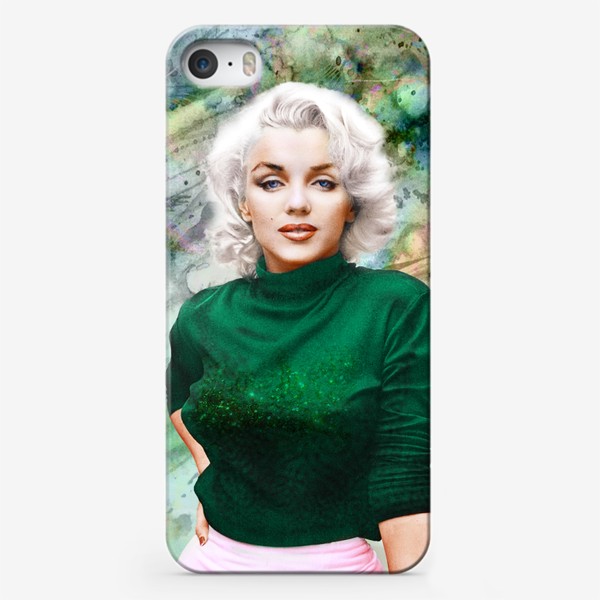 Чехол iPhone «Монро в зеленом»