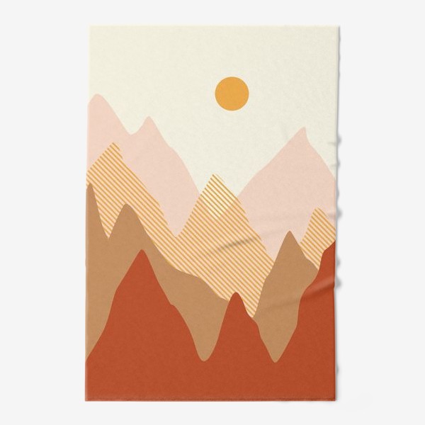 Полотенце &laquo;Абстракция солнечный день в горах&raquo;