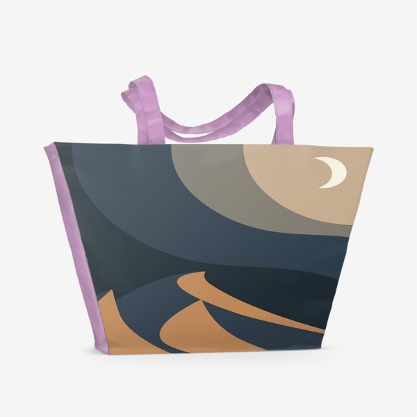 Пляжная сумка «Барханы в лунном свете. Месяц»