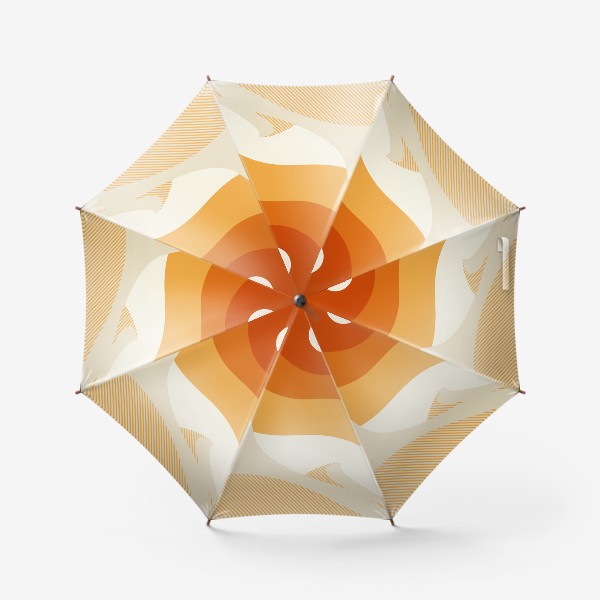 Зонт «Абстракция солнце над барханами»