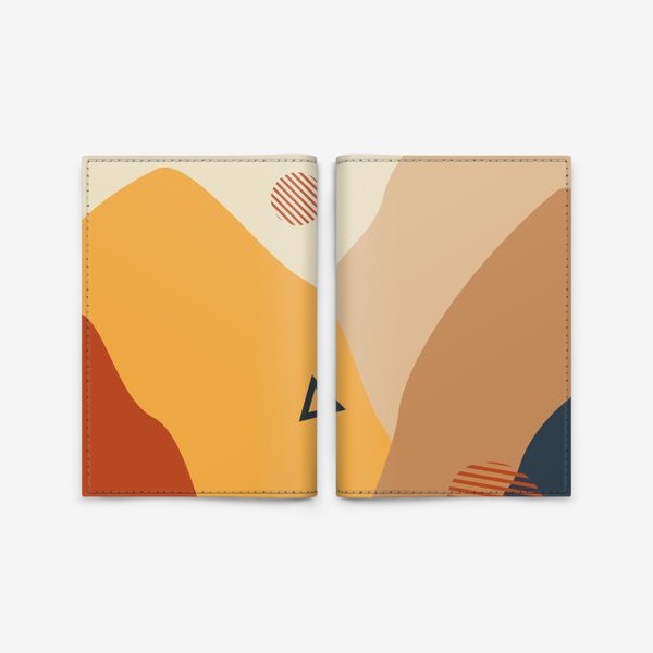Обложка для паспорта «Горы, ущелье и солнце»