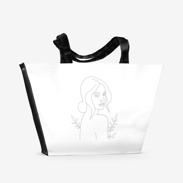 Пляжная сумка «Портрет девушки»