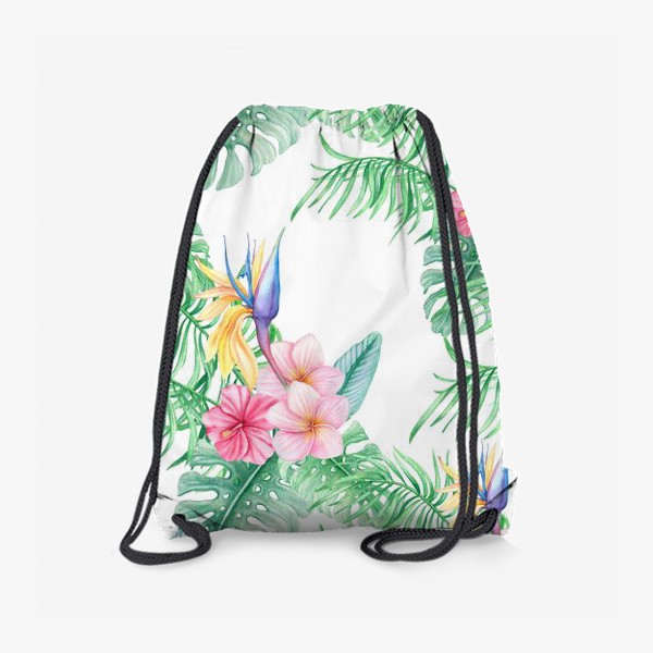 Рюкзак «Тропические цветы паттерн»