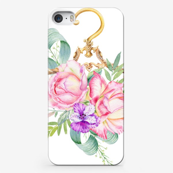 Чехол iPhone «Цветы на вешалке»