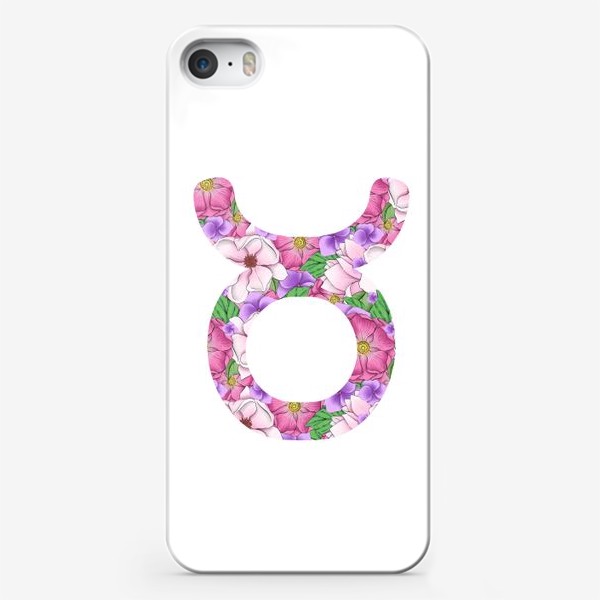 Чехол iPhone «Цветочный гороскоп. Телец»