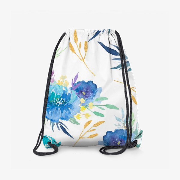 Рюкзак «небесно голубые цветы»