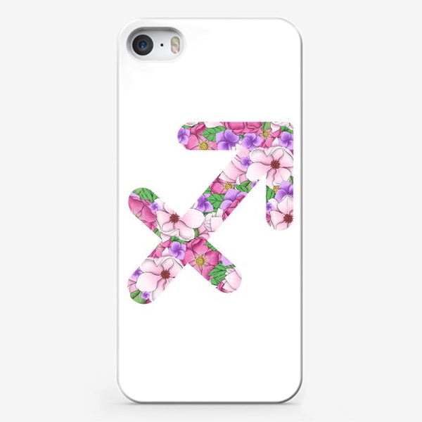 Чехол iPhone «Цветочный гороскоп. Стрелец»