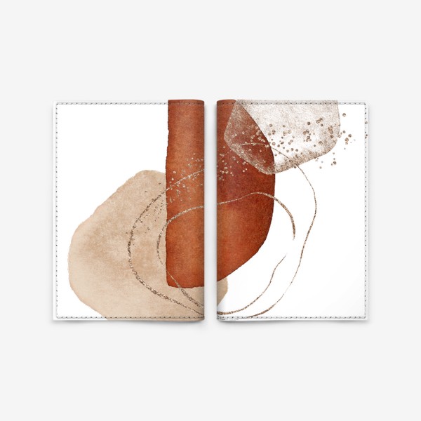 Обложка для паспорта &laquo;Акварельные фигуры&raquo;